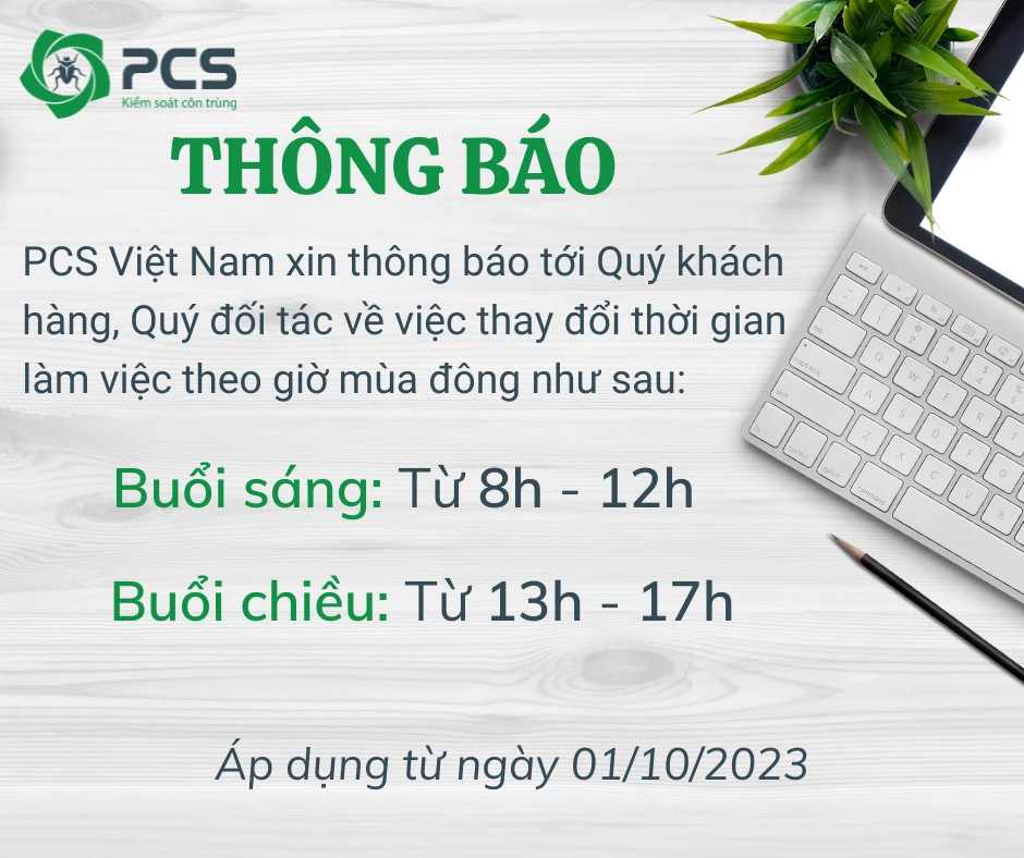 THÔNG BÁO THAY ĐỔI THỜI GIAN LÀM VIỆC