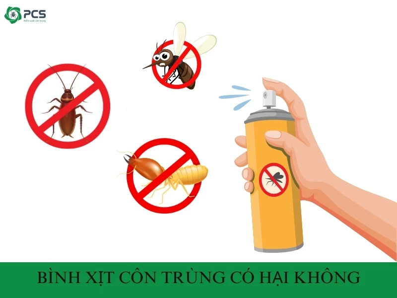 Bình xịt côn trùng và những điều bạn cần biết