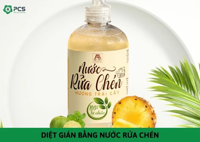 Hướng dẫn diệt gián bằng nước rửa chén