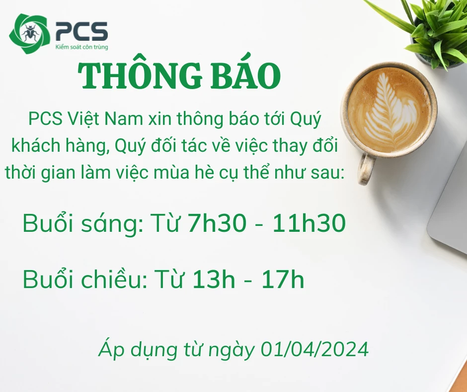 THÔNG BÁO THAY ĐỔI THỜI GIAN LÀM VIỆC