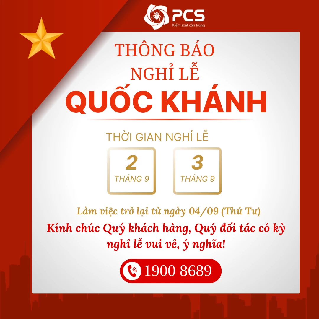 THÔNG BÁO NGHỈ LỄ QUỐC KHÁNH 2/9