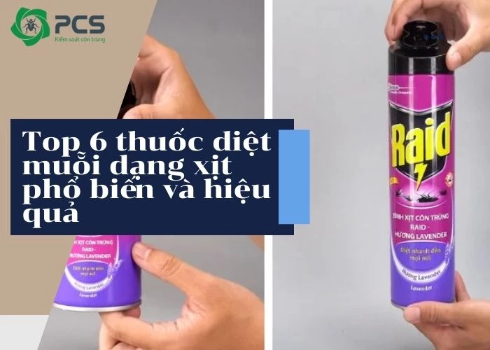 Top 5 thuốc diệt muỗi dạng xịt phổ biến và hiệu quả