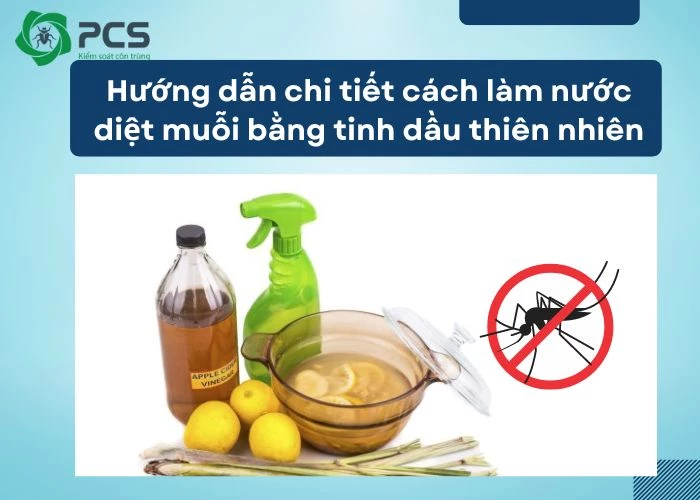 Cách làm nước diệt muỗi bằng tinh dầu thiên nhiên