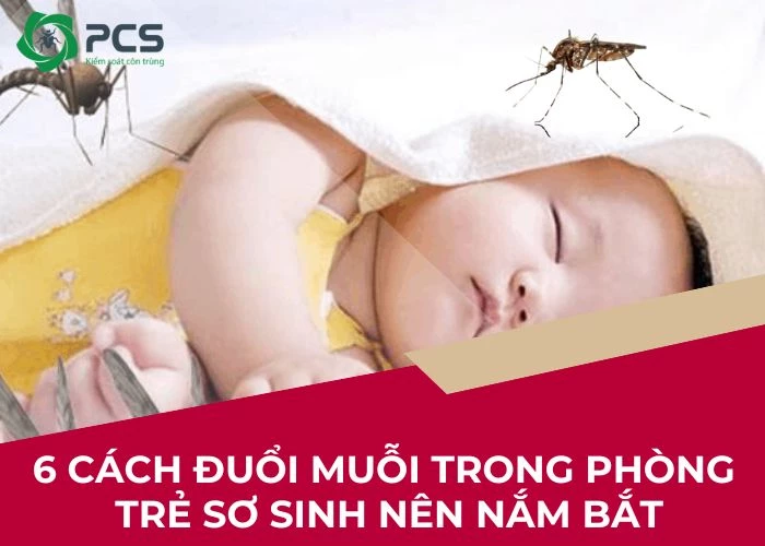 5 Cách đuổi muỗi trong phòng trẻ sơ sinh an toàn và triệt để