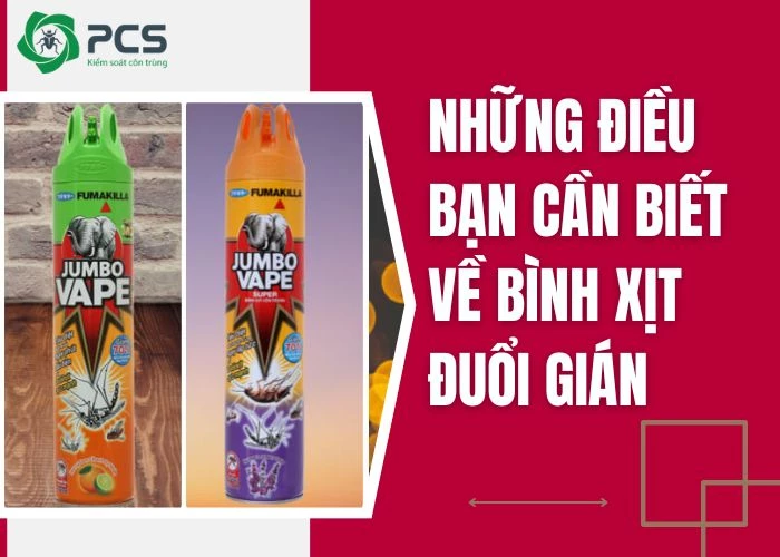 Bình xịt đuổi gián và những điều bạn cần biết