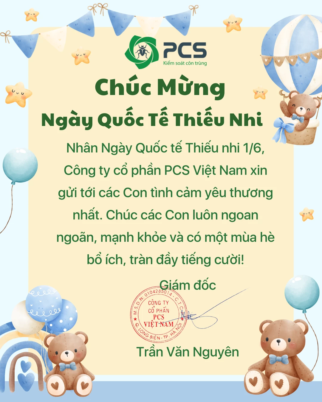 CHÚC MỪNG NGÀY QUỐC TẾ THIẾU NHI 01/06
