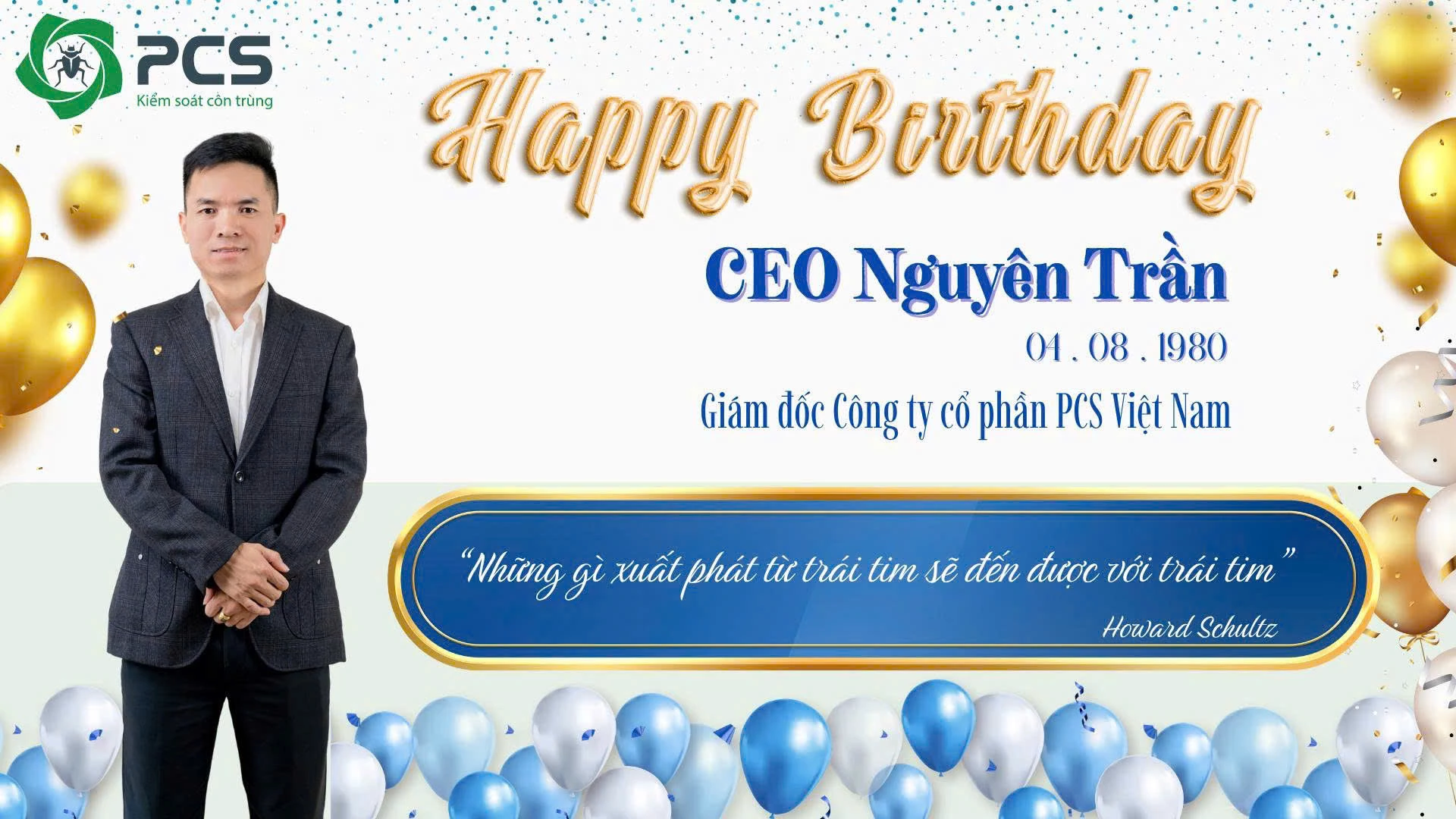 PCS CHÚC MỪNG SINH NHẬT CEO NGUYÊN TRẦN