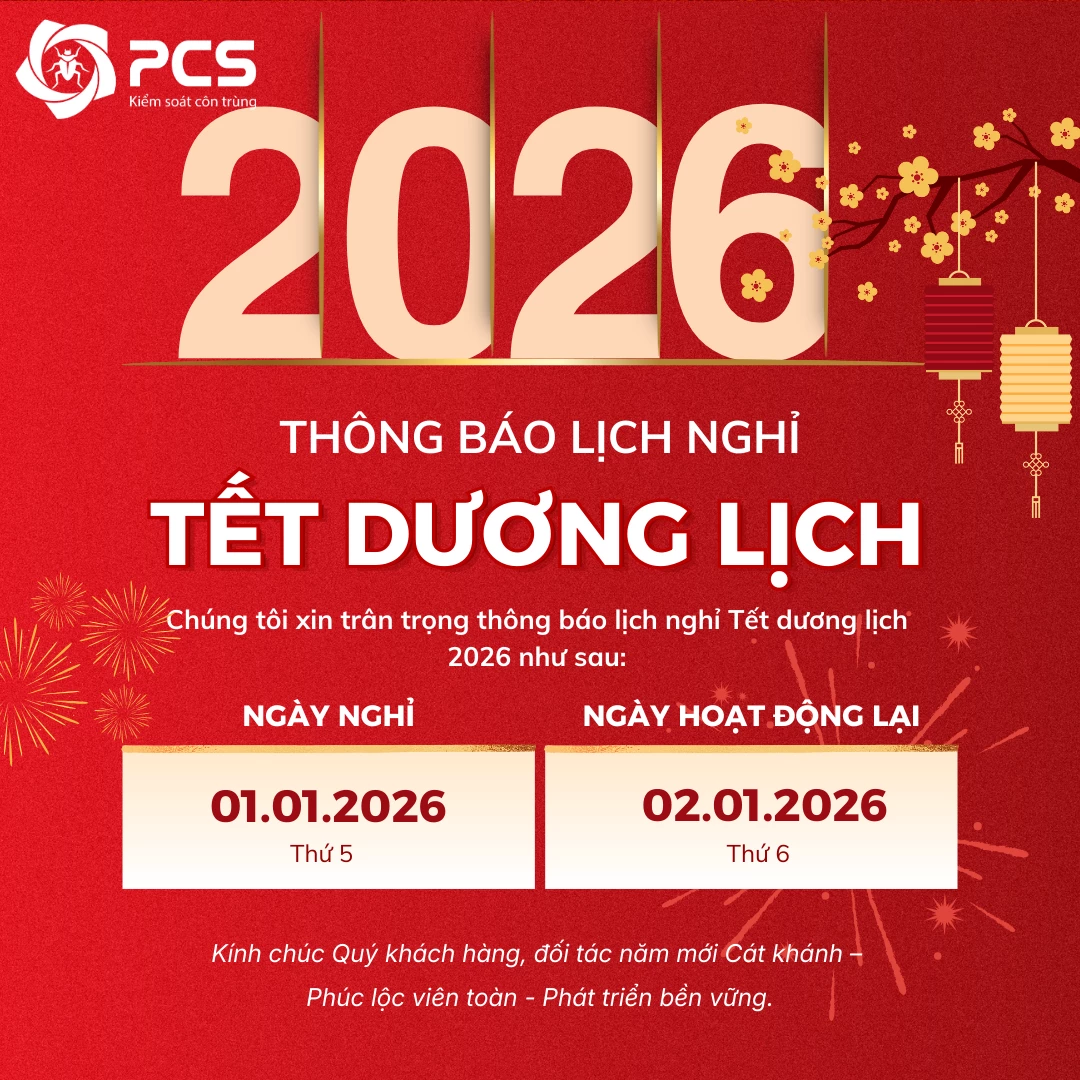 THÔNG BÁO LỊCH NGHỈ TẾT DƯƠNG LỊCH 2026